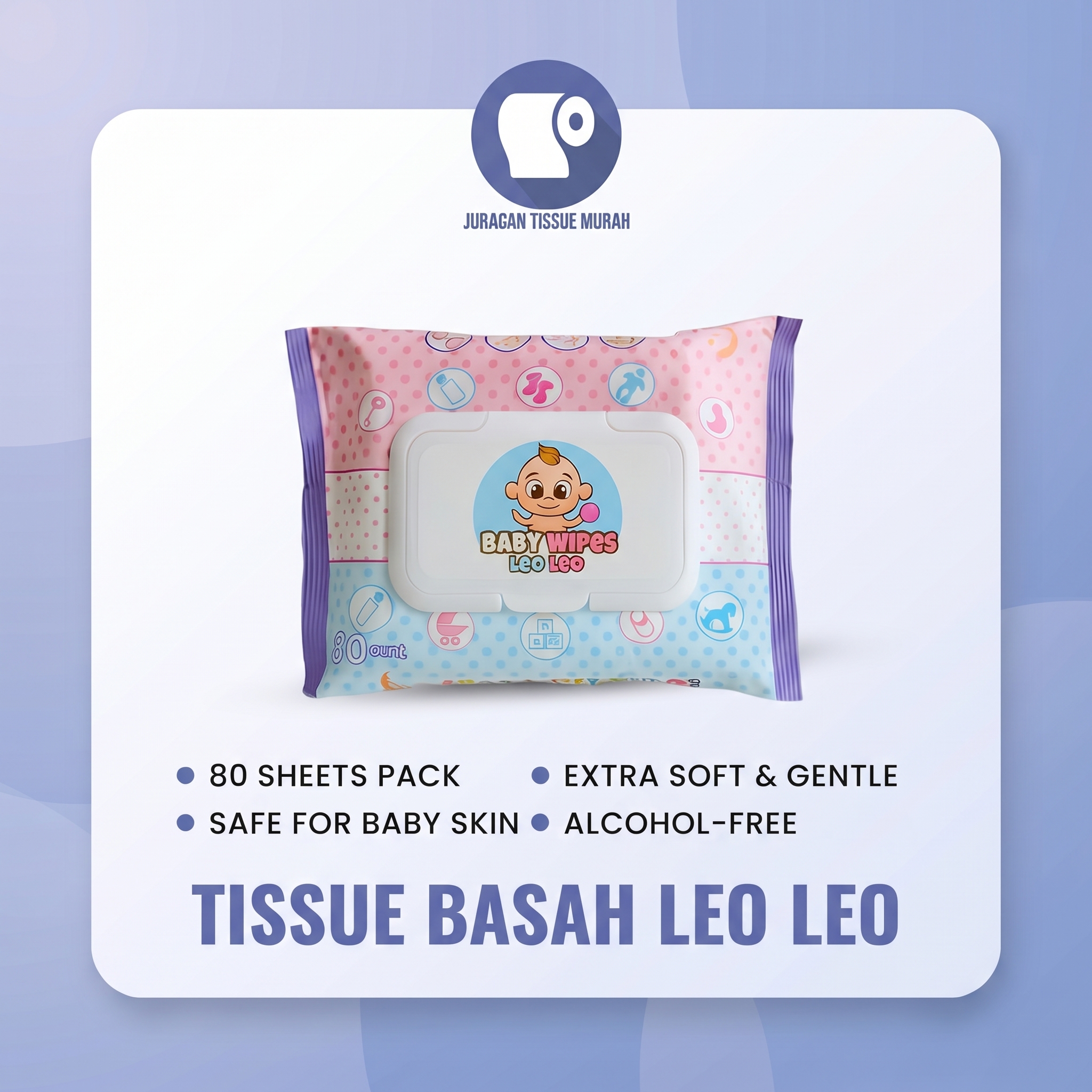 Tissue Basah Leo Leo 80s